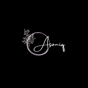 Feminine Black Purple Brand Fashion Logo