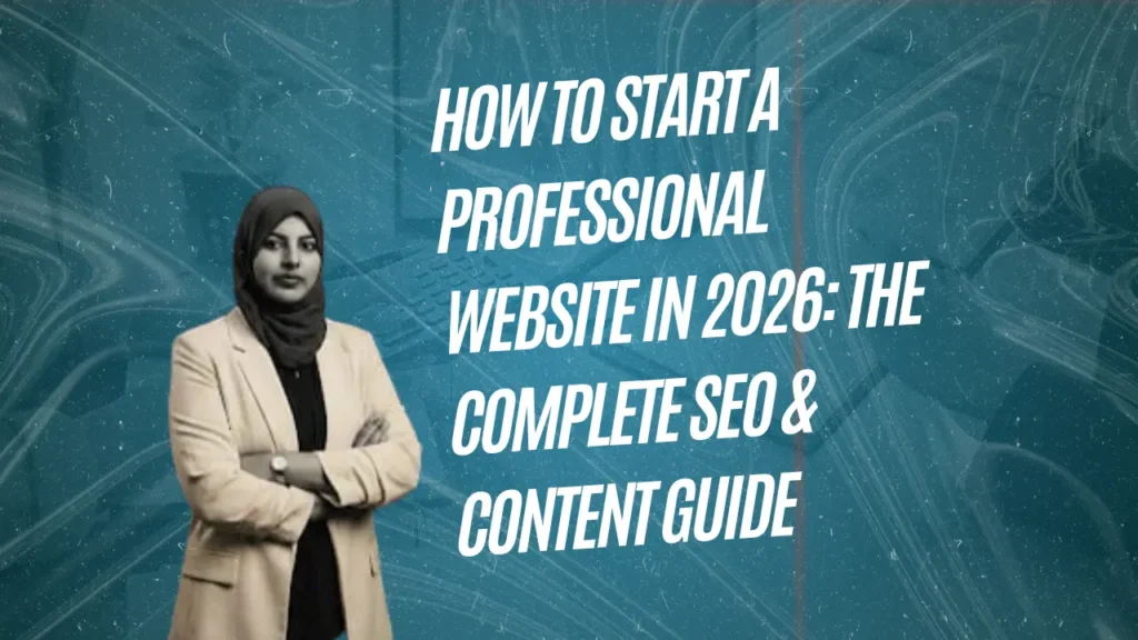 How to Start a Professional Website in 2026: The Complete SEO & Content Guide